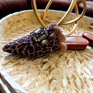 Leopard Print Mules